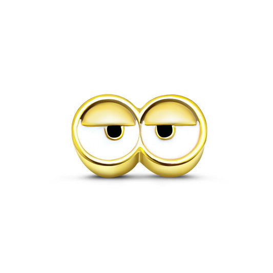 Sylvory 925 Sterling Silver Minion Eyes Charm