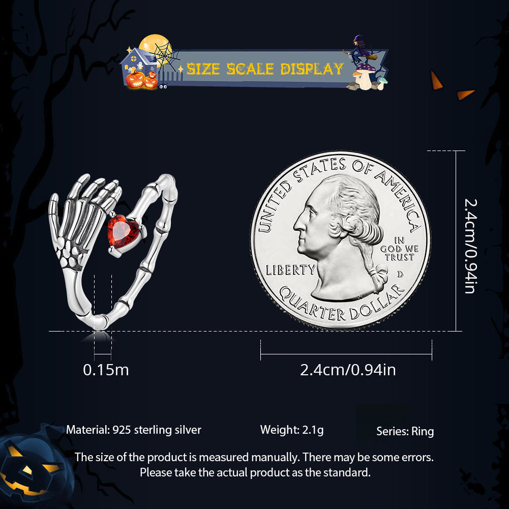 "Sylvory 925 Sterling Silver Bony Affair Ring"