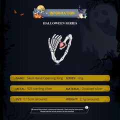 "Sylvory 925 Sterling Silver Bony Affair Ring"