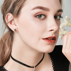 "Sylvory 925 Sterling Silver Cactus Elegance Studs"