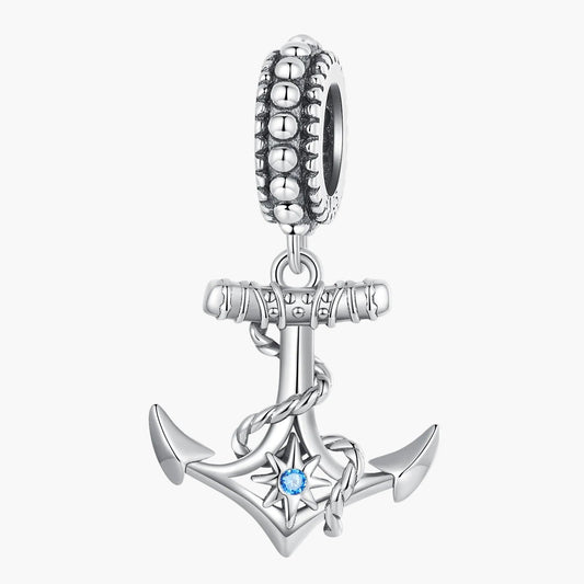 "Sylvory 925 Sterling Silver Captivating Anchor Charm"