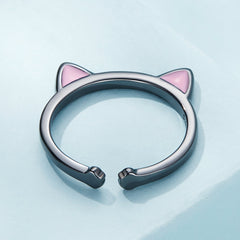 "Sylvory 925 Sterling Silver Catty Elegance Ring"