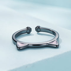 "Sylvory 925 Sterling Silver Catty Elegance Ring"