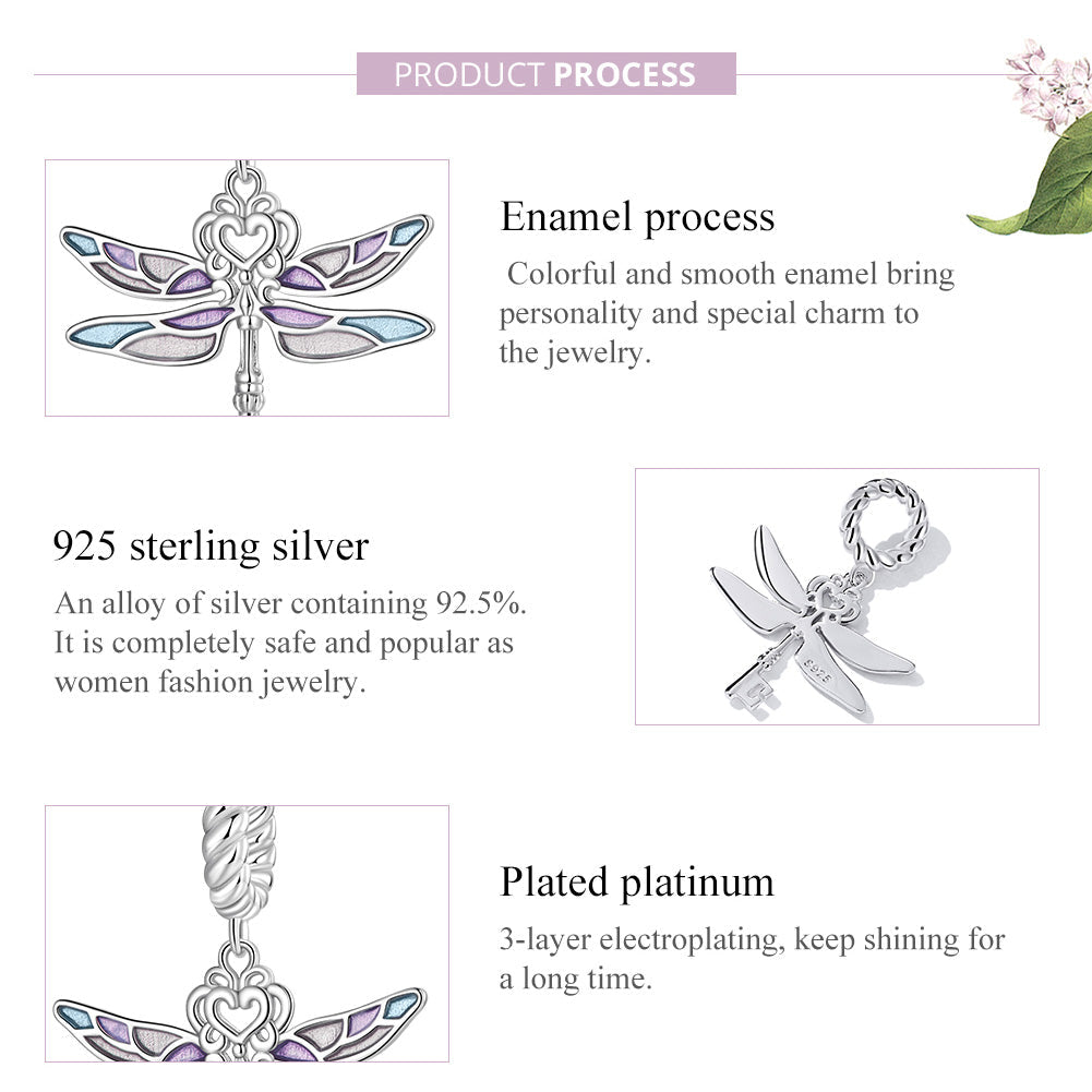 "Sylvory 925 Sterling Silver Celestial Key Charm"