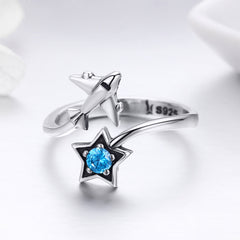 "Sylvory 925 Sterling Silver Cosmic Flight Ring"