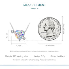 "Sylvory 925 Sterling Silver Cupid's Heartstone Necklace"