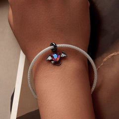 "Sylvory 925 Sterling Silver Devilish Heart Charm"