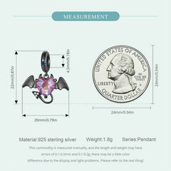 "Sylvory 925 Sterling Silver Devilish Heart Charm"