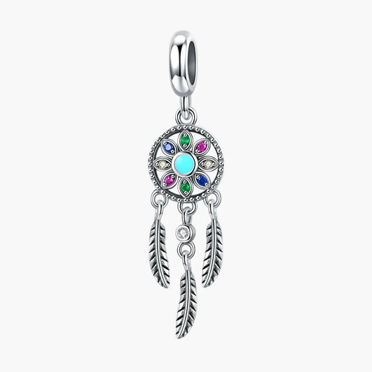 "Sylvory 925 Sterling Silver Dreamcatcher Charm"