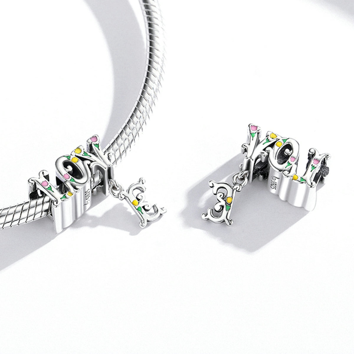 "Sylvory 925 Sterling Silver Eternal Love Charm"