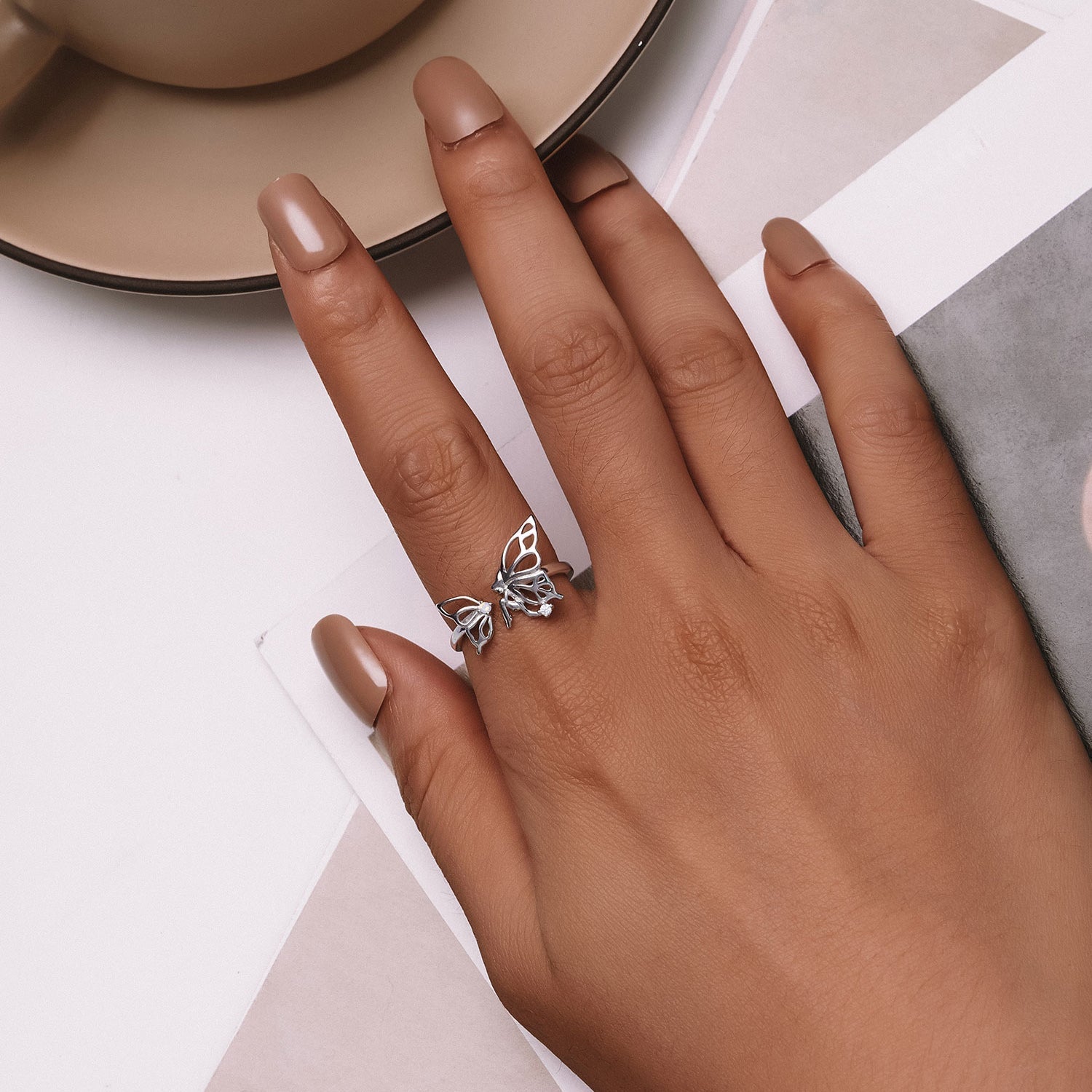 "Sylvory 925 Sterling Silver Fairy's Enchantment Ring"