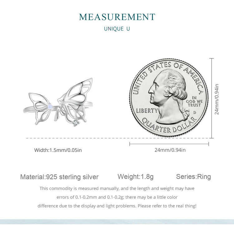 "Sylvory 925 Sterling Silver Fairy's Enchantment Ring"