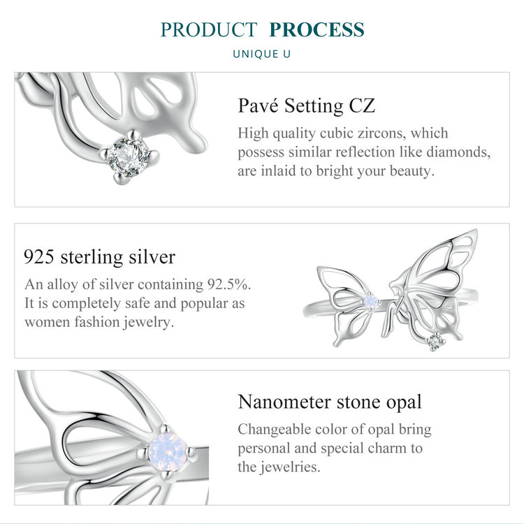 "Sylvory 925 Sterling Silver Fairy's Enchantment Ring"