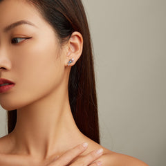 "Sylvory 925 Sterling Silver Flight Bird Studs"