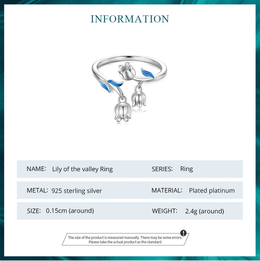 "Sylvory 925 Sterling Silver Floral Carousel Ring"