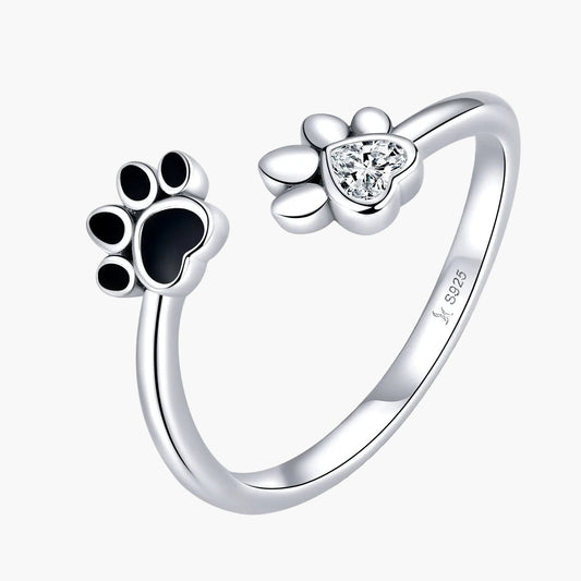"Sylvory 925 Sterling Silver Forever Pawed Ring"