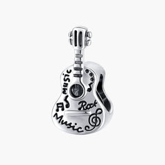 "Sylvory 925 Sterling Silver Guitar Groove Charm"