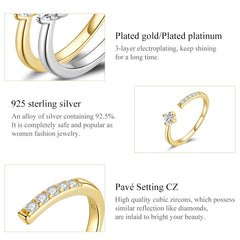 "Sylvory 925 Sterling Silver Halo Delight Ring"