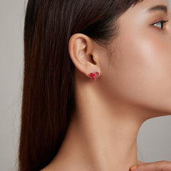 "Sylvory 925 Sterling Silver Heartweb Treasures studs"