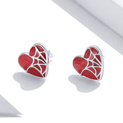 "Sylvory 925 Sterling Silver Heartweb Treasures studs"