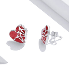 "Sylvory 925 Sterling Silver Heartweb Treasures studs"