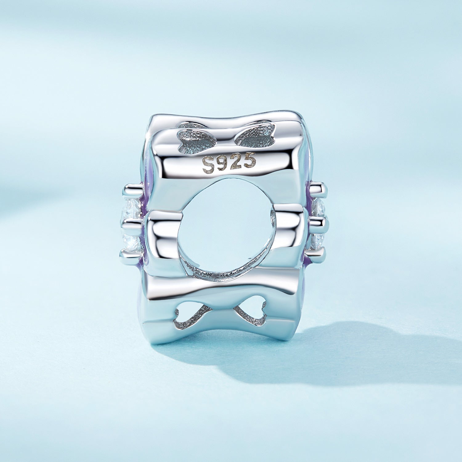 "Sylvory 925 Sterling Silver Lavender Bloom Charm"