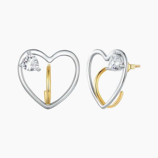"Sylvory 925 Sterling Silver Love's Anchor Earrings"