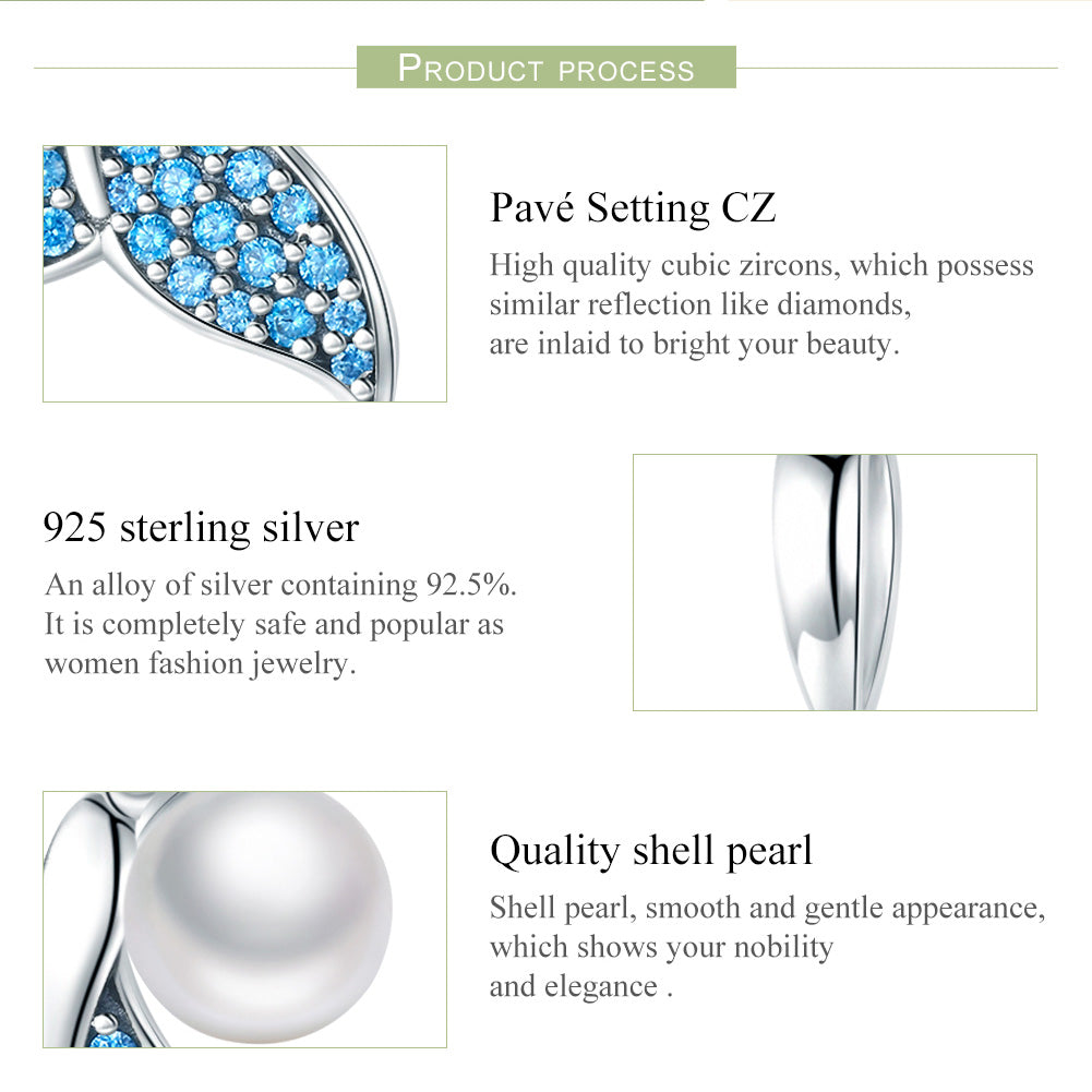 "Sylvory 925 Sterling Silver Mermaid's Tear Charm"