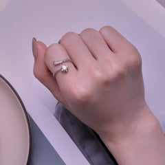 "Sylvory 925 Sterling Silver Meteoric Marvel Ring"