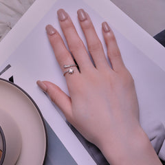 "Sylvory 925 Sterling Silver Meteoric Marvel Ring"