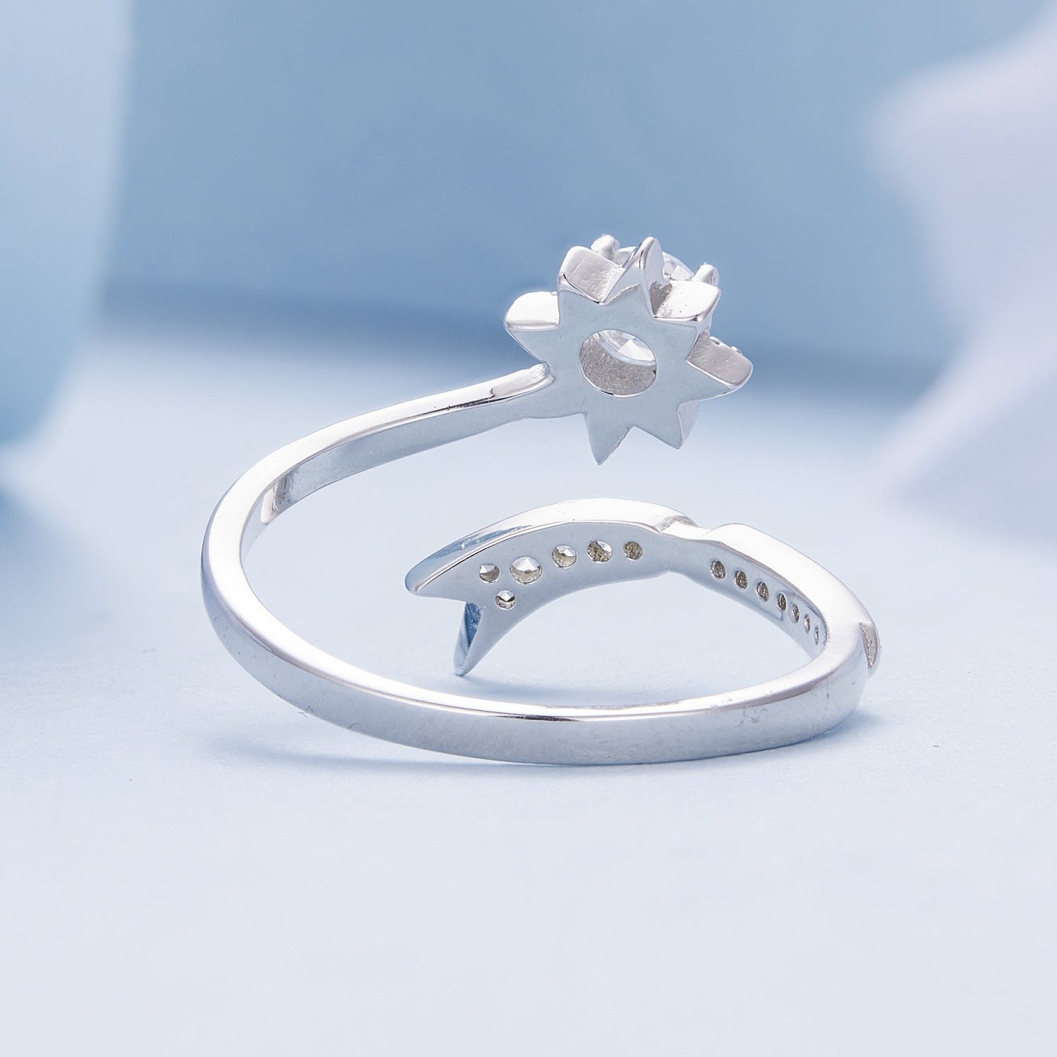 "Sylvory 925 Sterling Silver Meteoric Marvel Ring"