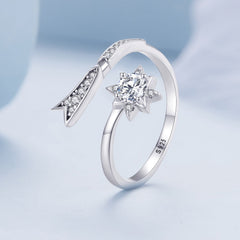 "Sylvory 925 Sterling Silver Meteoric Marvel Ring"