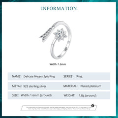 "Sylvory 925 Sterling Silver Meteoric Marvel Ring"