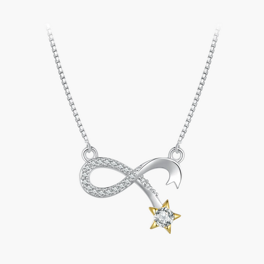 "Sylvory 925 Sterling Silver Meteorite Majesty Necklace"