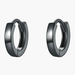 "Sylvory 925 Sterling Silver Midnight Glam Huggie Hoops"