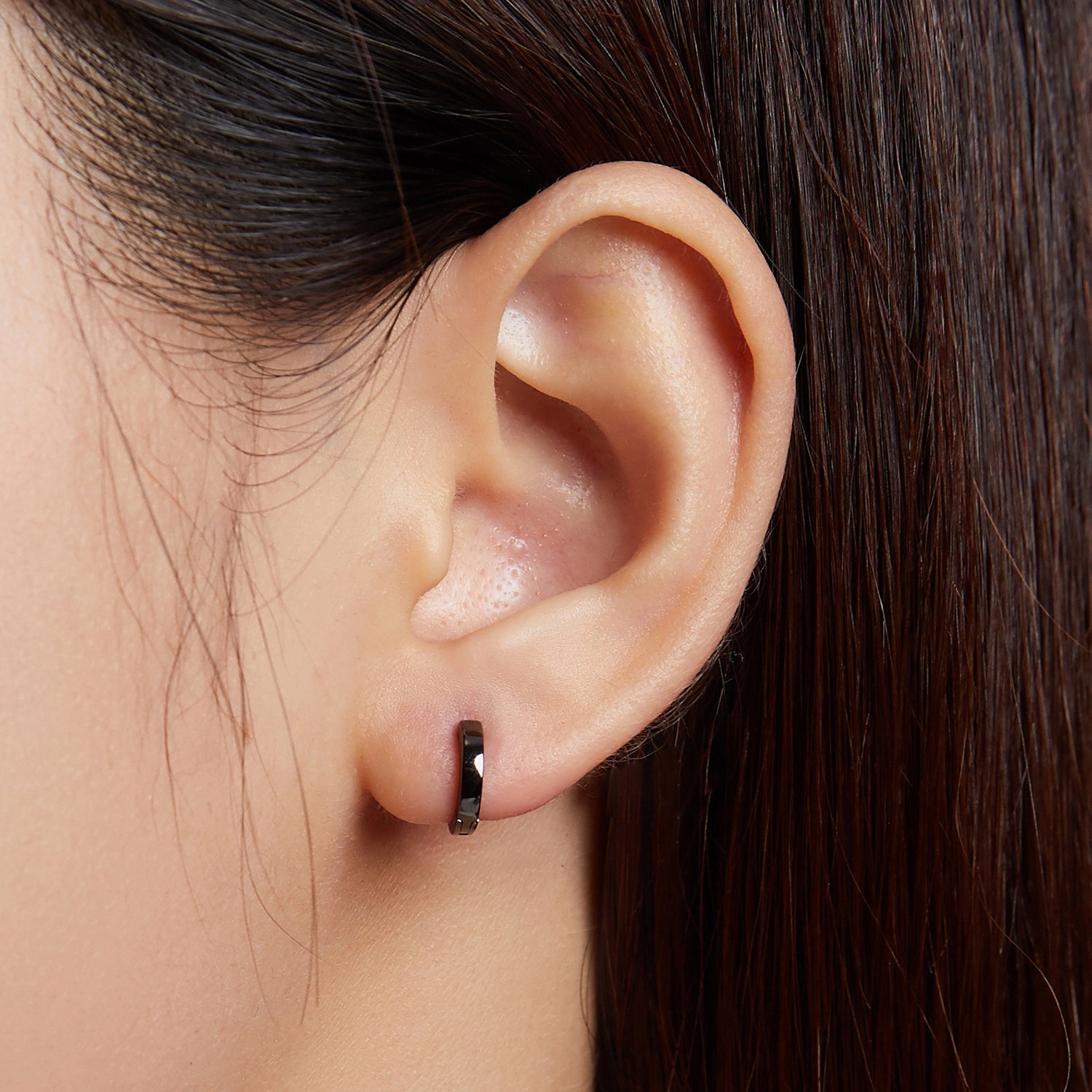 "Sylvory 925 Sterling Silver Midnight Glam Huggie Hoops"