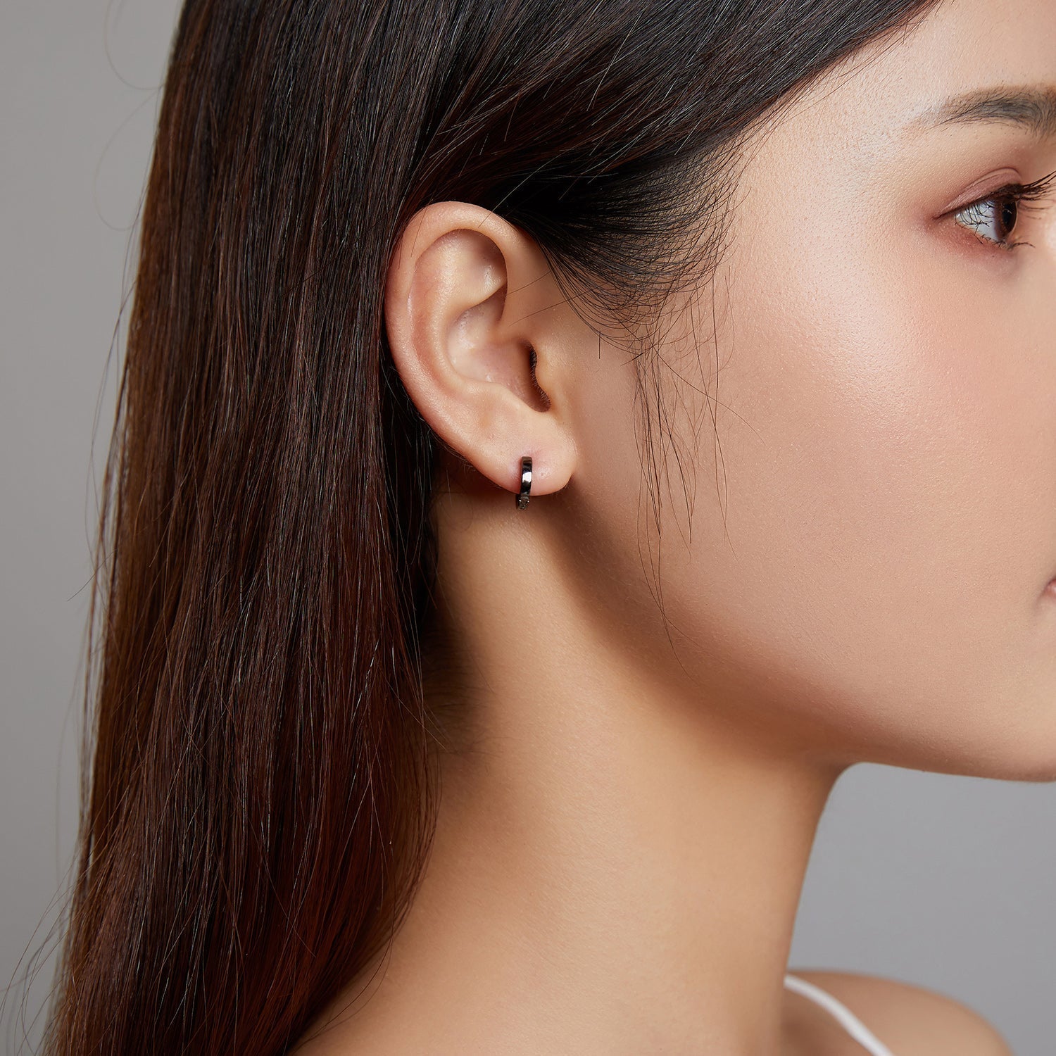 "Sylvory 925 Sterling Silver Midnight Glam Huggie Hoops"