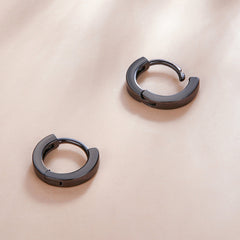 "Sylvory 925 Sterling Silver Midnight Glam Huggie Hoops"