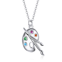 "Sylvory 925 Sterling Silver Palette Passion Necklace"