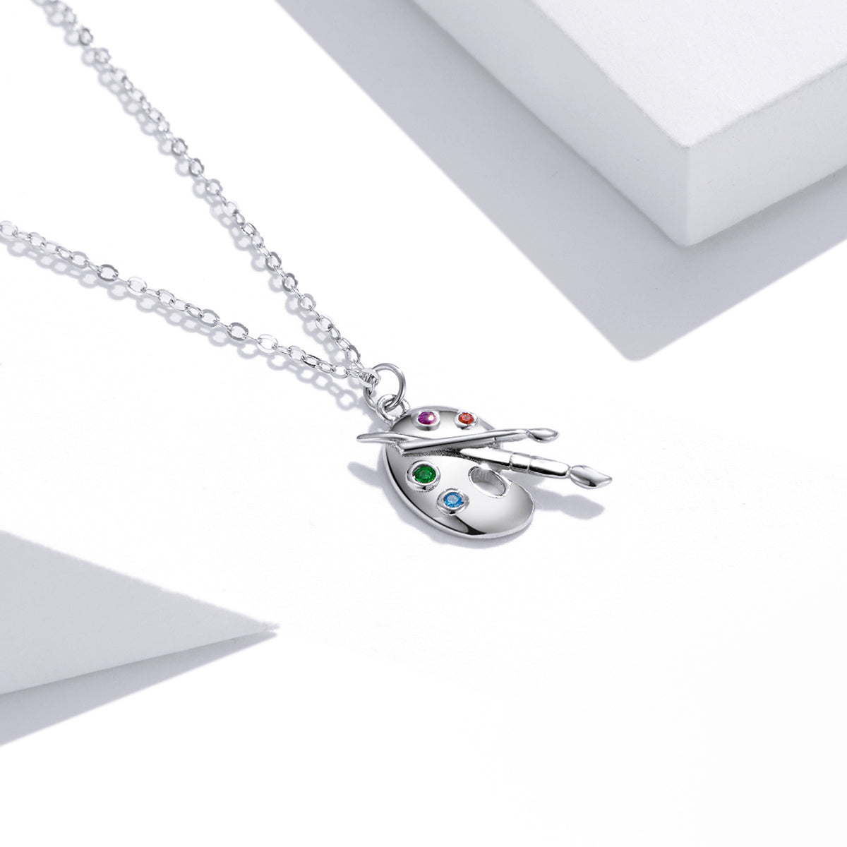 "Sylvory 925 Sterling Silver Palette Passion Necklace"