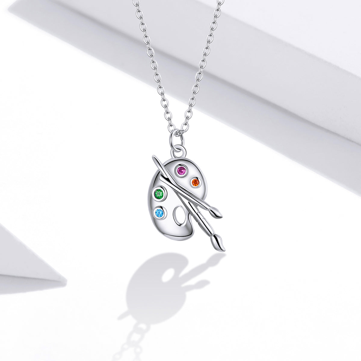 "Sylvory 925 Sterling Silver Palette Passion Necklace"