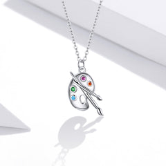 "Sylvory 925 Sterling Silver Palette Passion Necklace"