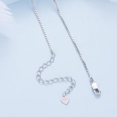 "Sylvory 925 Sterling Silver Partial Heart Necklace"