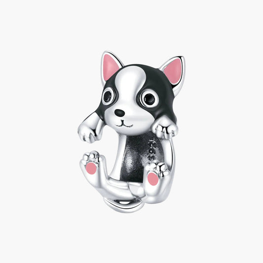 "Sylvory 925 Sterling Silver Pawfect Companions Puppy Charm"