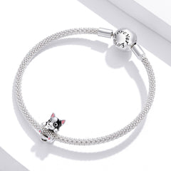 "Sylvory 925 Sterling Silver Pawfect Companions Puppy Charm"