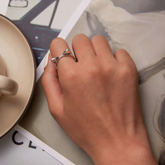 "Sylvory 925 Sterling Silver Pawsome Kitty Ring"