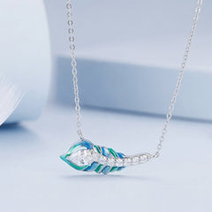"Sylvory 925 Sterling Silver Peacock Elegance Necklace"