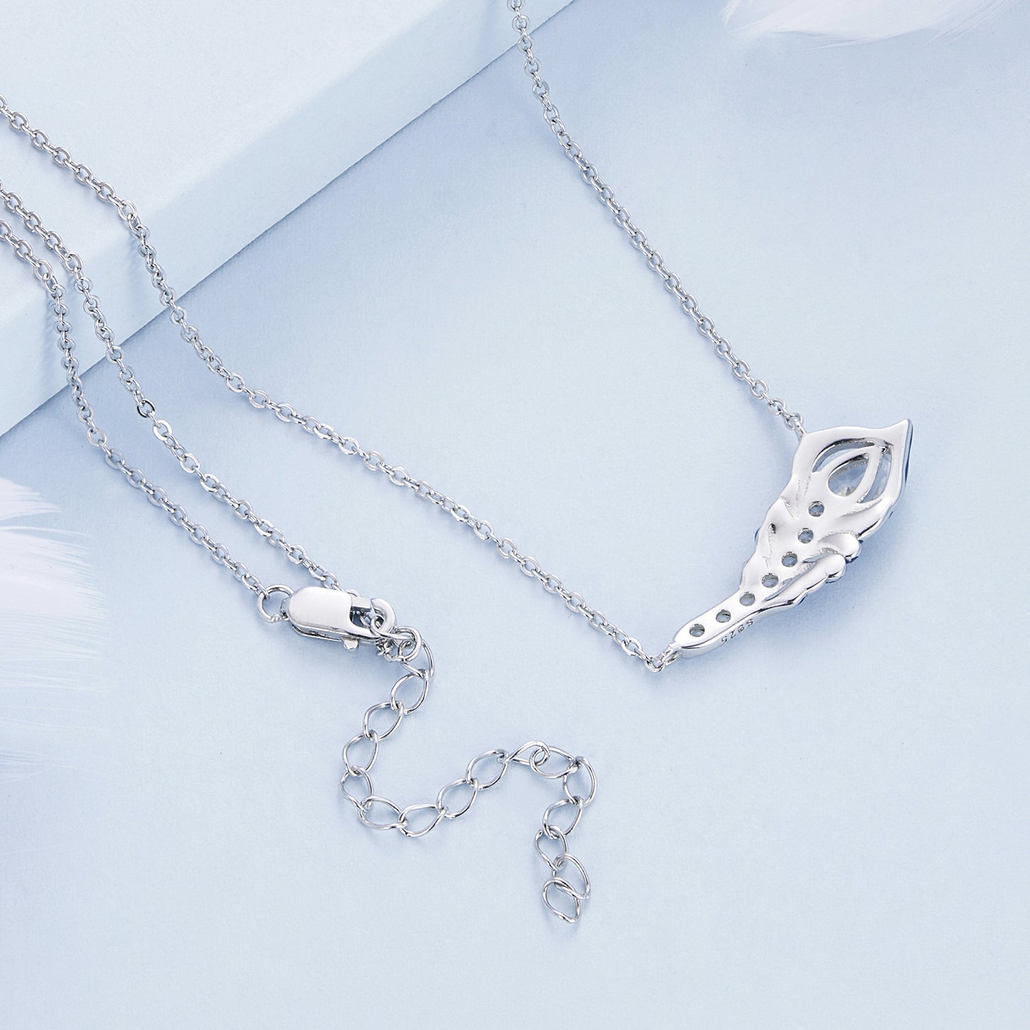 "Sylvory 925 Sterling Silver Peacock Elegance Necklace"