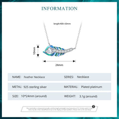 "Sylvory 925 Sterling Silver Peacock Elegance Necklace"