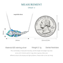 "Sylvory 925 Sterling Silver Peacock Elegance Necklace"